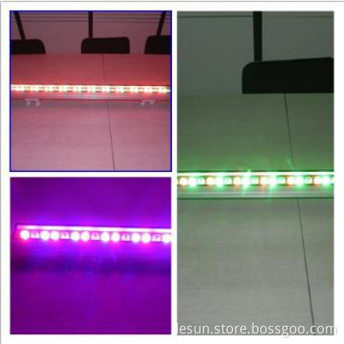 AC100V-240V RGB Auto change  ip65 led wall washer 18W  LC7018